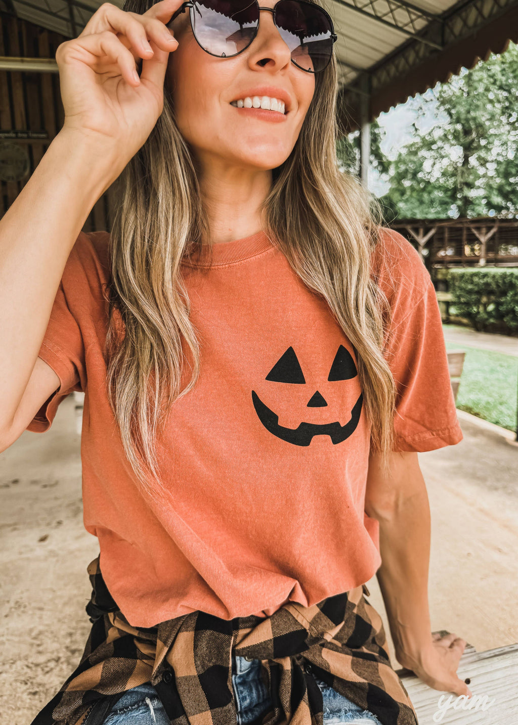 Jack-O-Lantern Face Tee Halloween