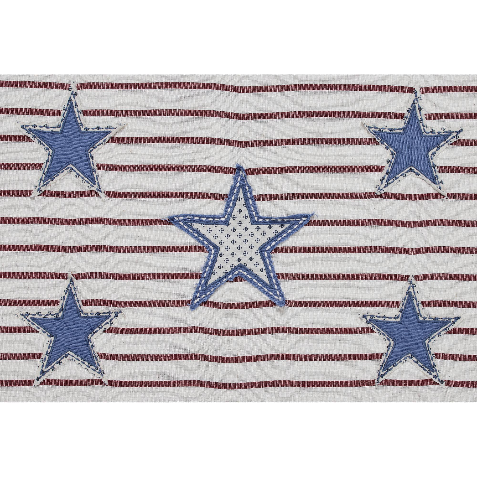 Celebration Americana Star Applique Pillow 14x22