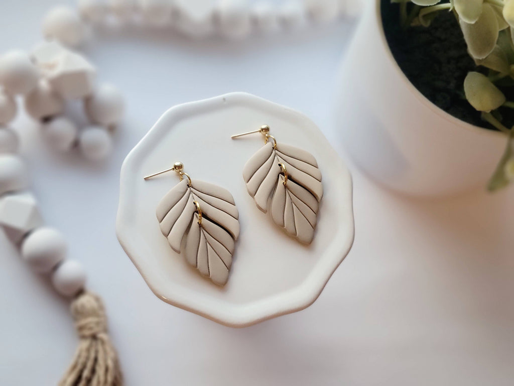 The Foliage Set- Polymer Clay Dangle Earrings