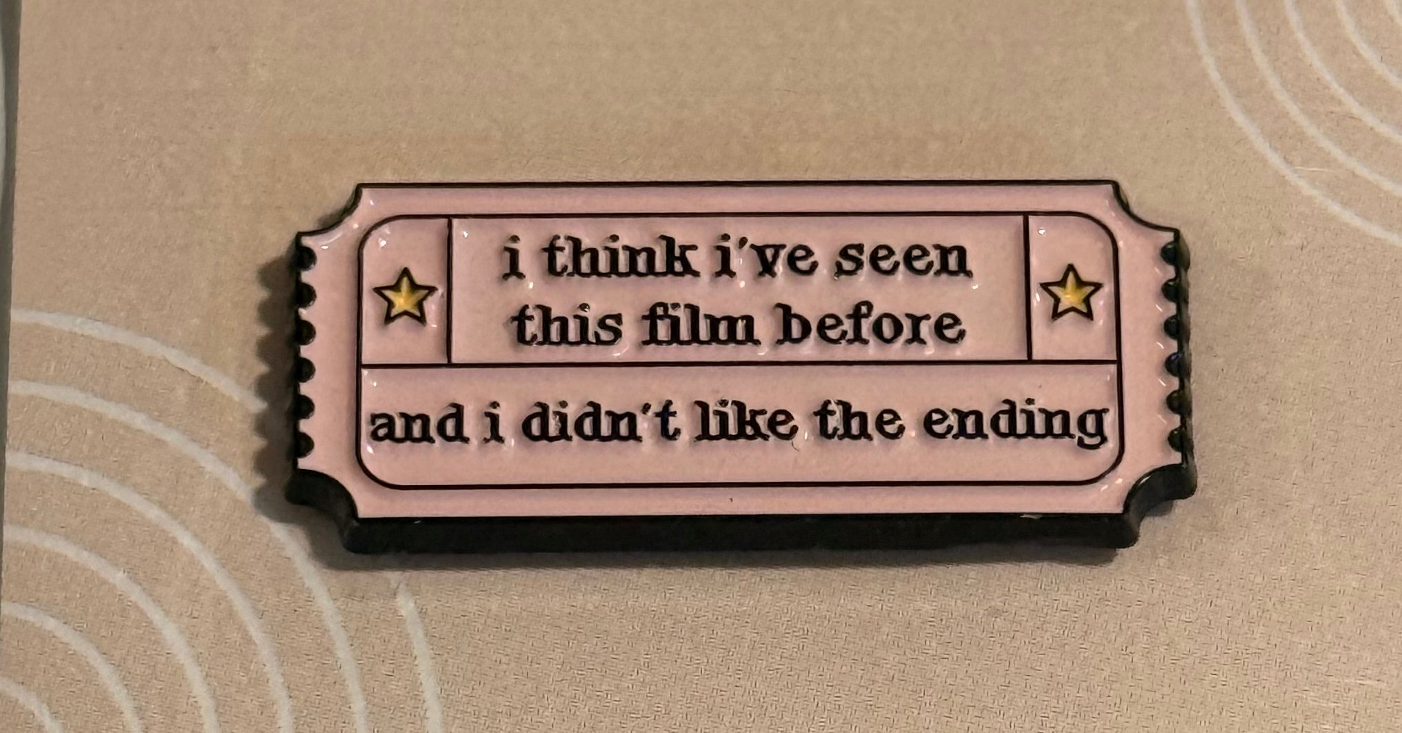 Taylor Swift Lyrics Pin / Brooch