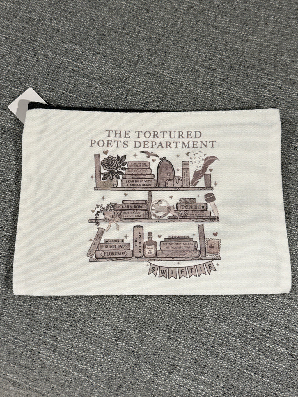 TTPD Taylor Swift Canvas Makeup / Cosmetic Bag