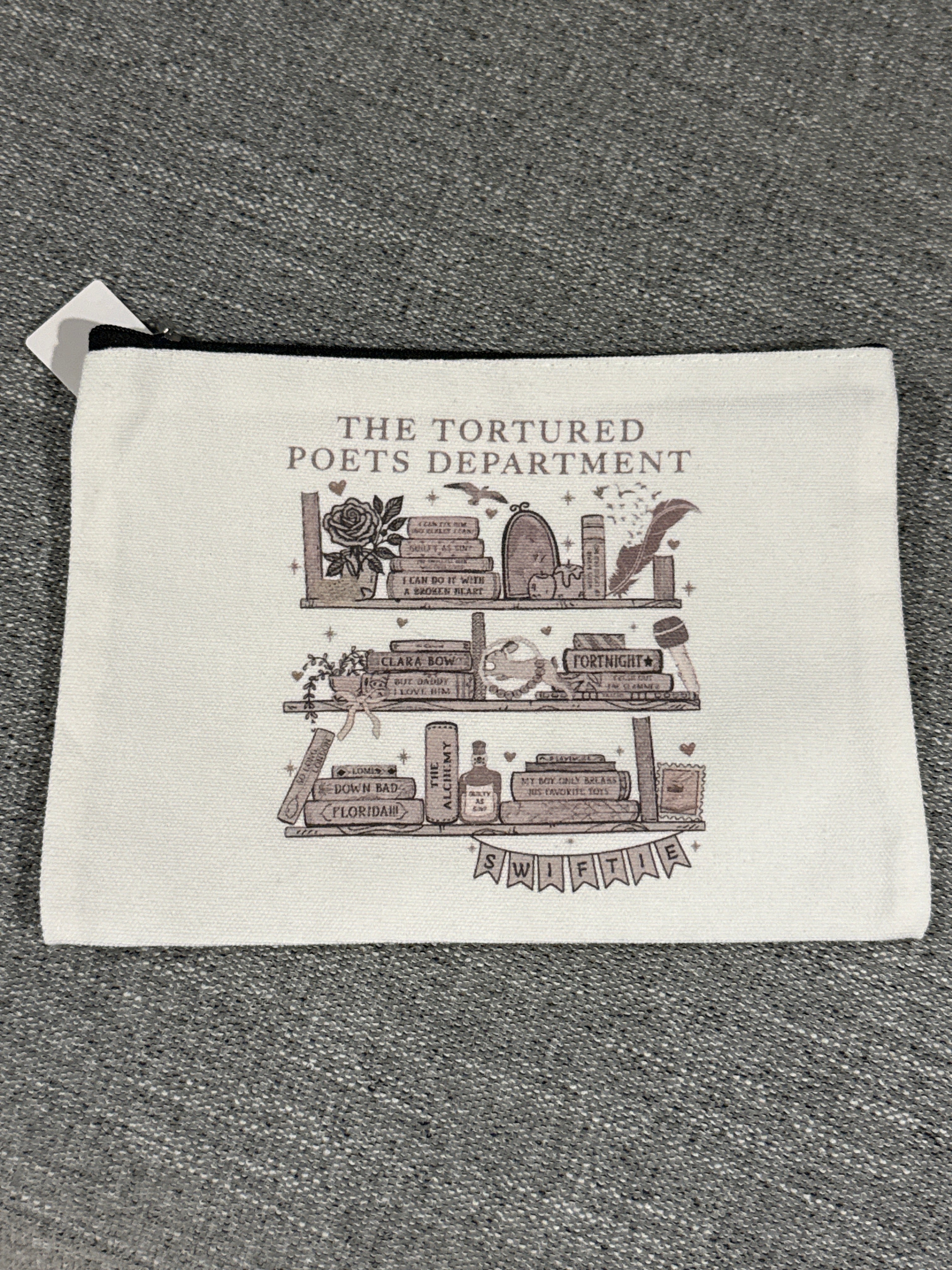 TTPD Taylor Swift Canvas Makeup / Cosmetic Bag