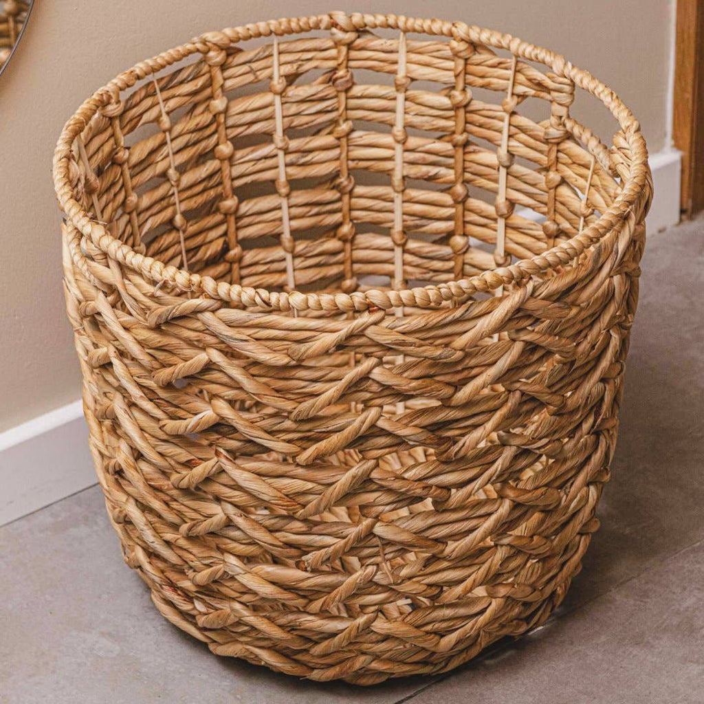 Water Hyacinth Storage Basket – Nursery & Home Organizer