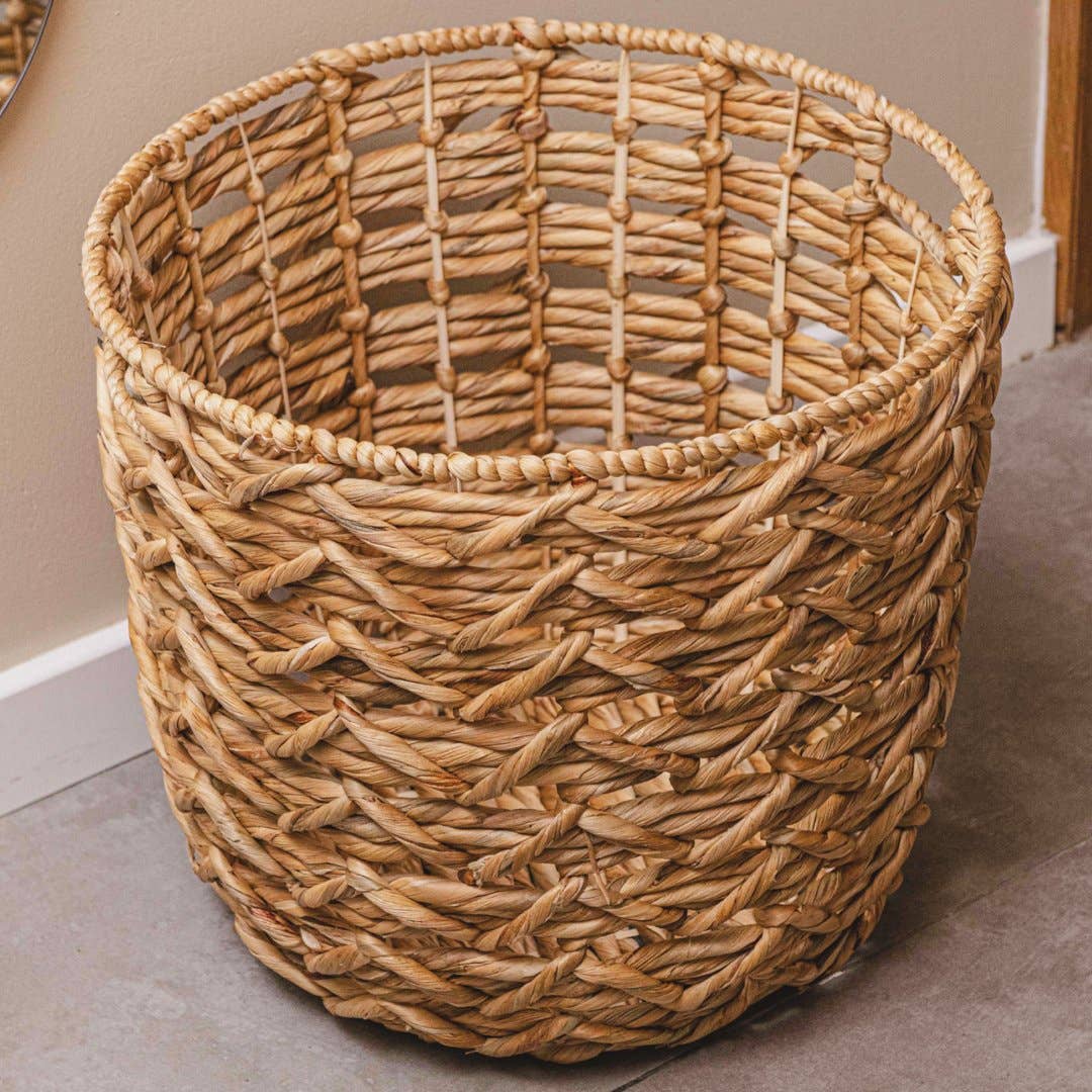 Water Hyacinth Storage Basket – Nursery & Home Organizer