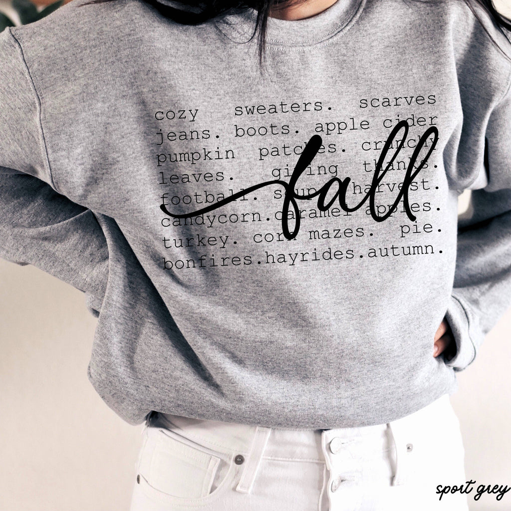 Fall Words Sweatshirt