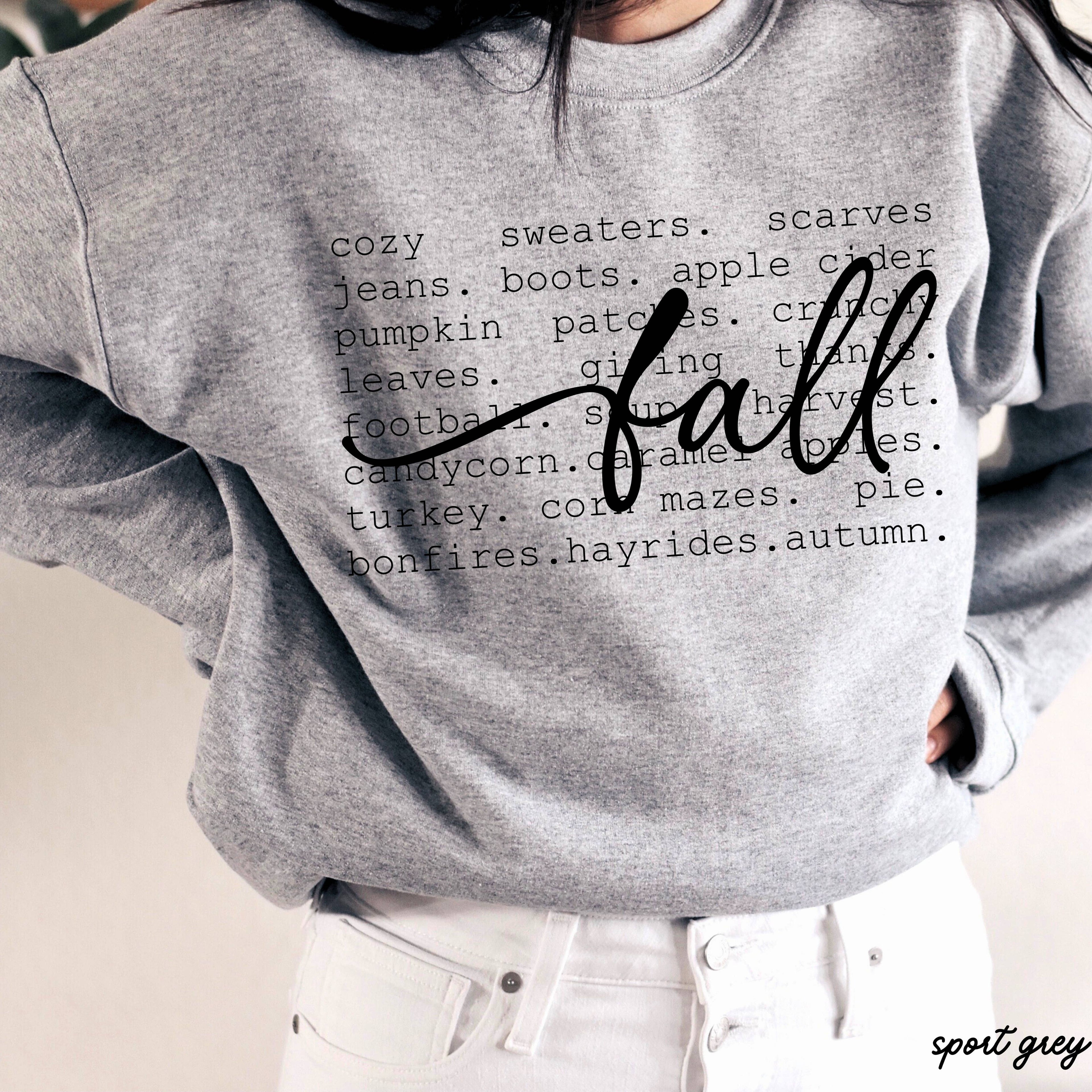 Fall Words Sweatshirt