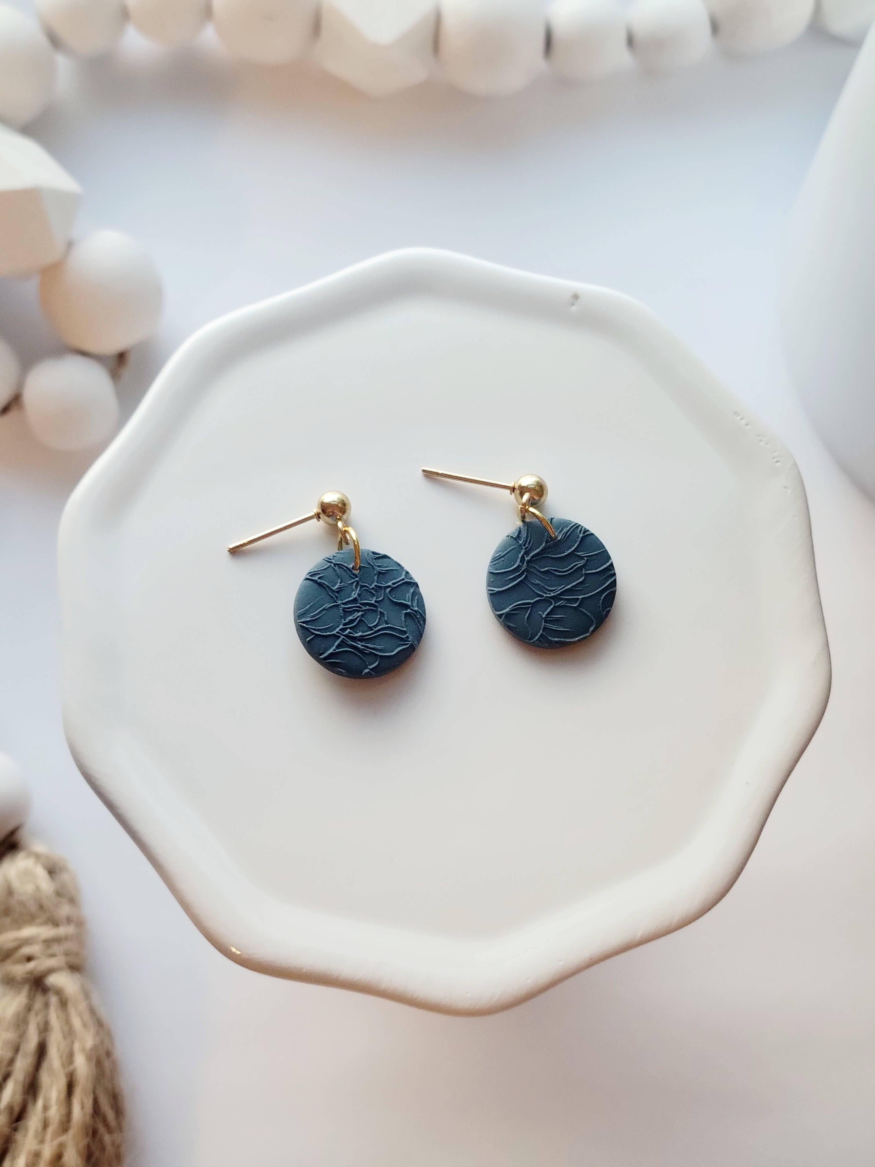 The Little Circle Dangles- Polymer Clay Earrings