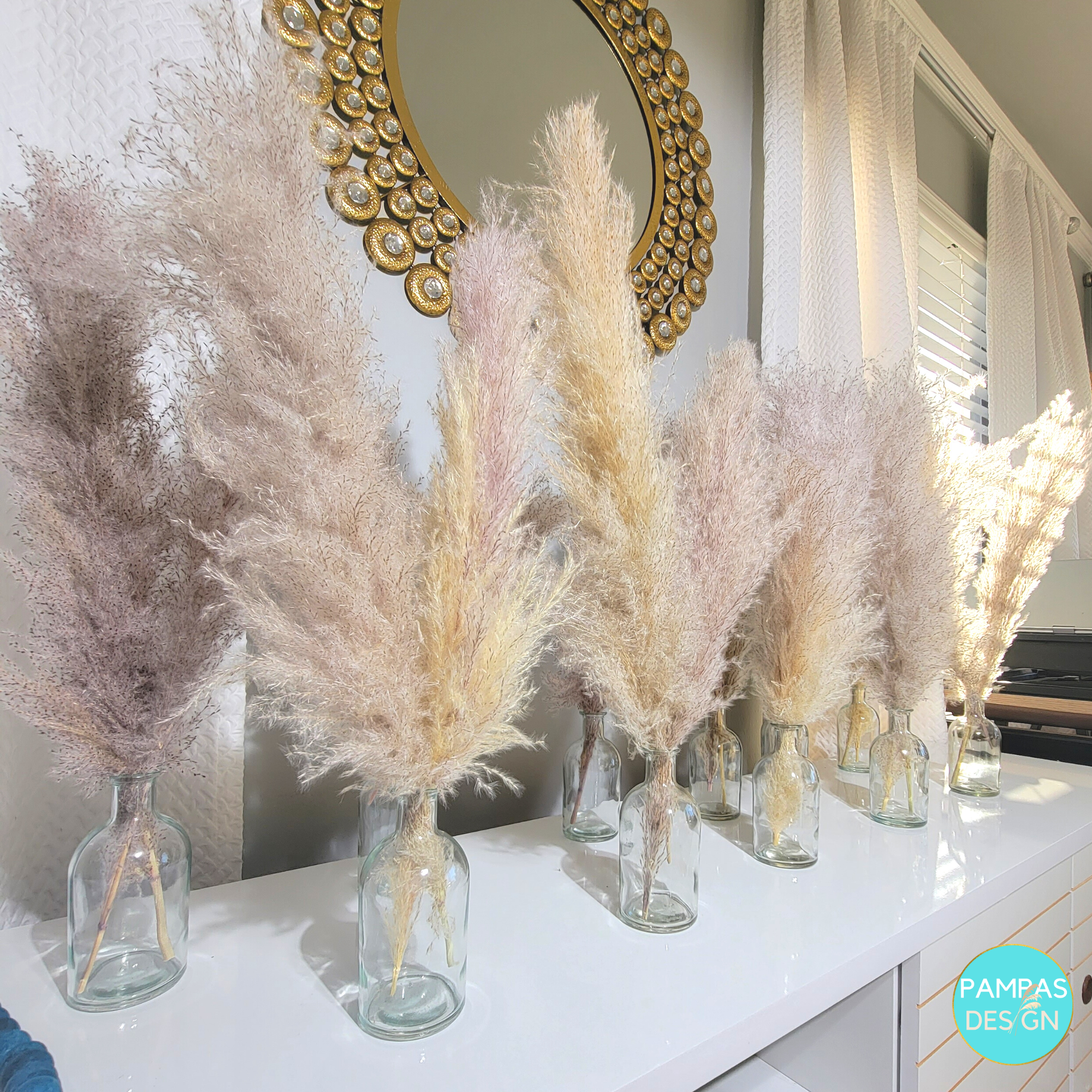 Pampas Grass Centerpieces including Vase