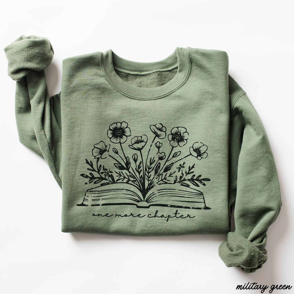 One More Chapter Floral Book Sweatshirt