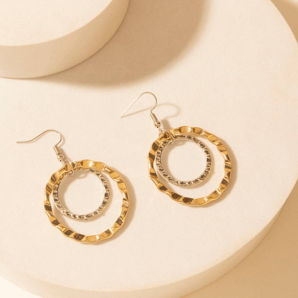 High Plains Halo Earrings in Saddle Blue Myra Bag