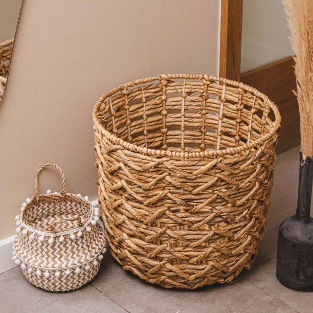 Water Hyacinth Storage Basket – Nursery & Home Organizer