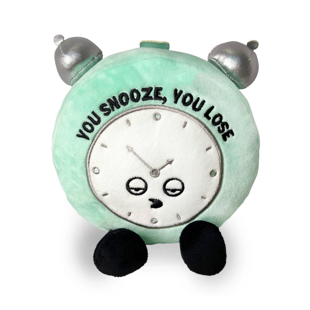 "You Snooze, You Lose" Plush Clock
