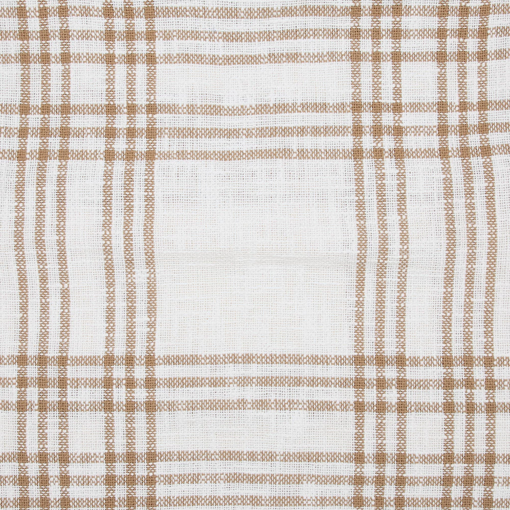 Wheat Plaid Woven Throw 50x60