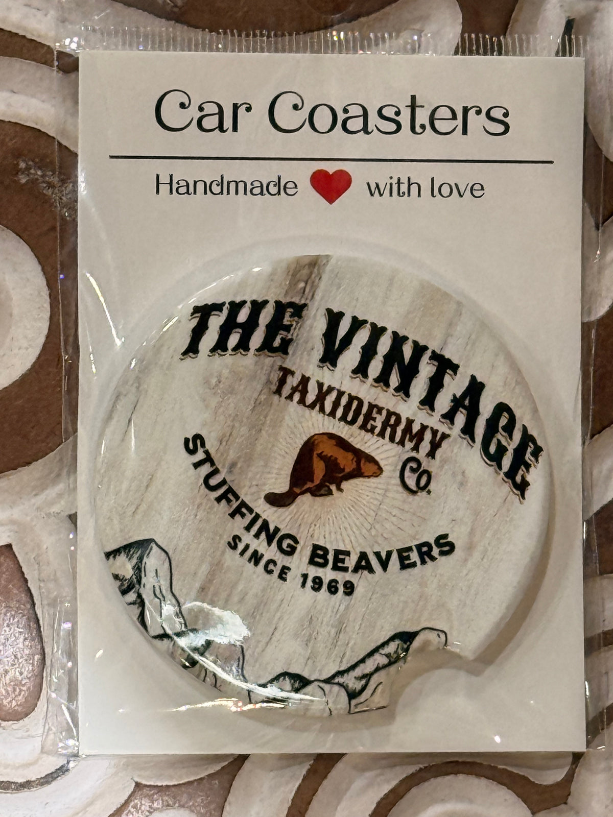 The Vintage Taxidermy Ceramic Car Coaster
