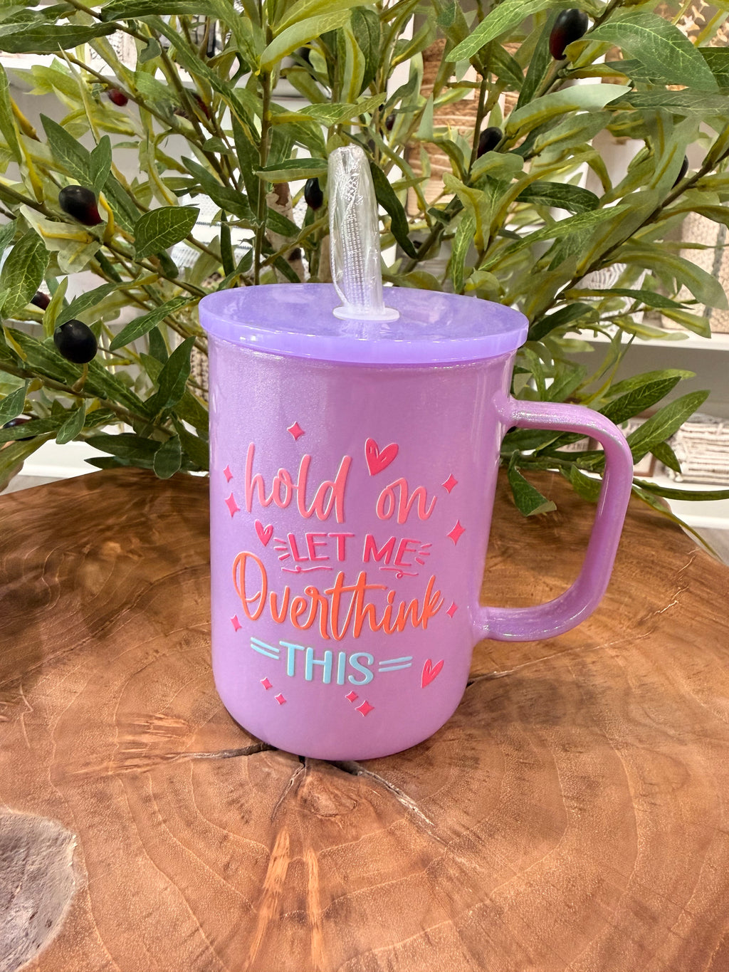 17 oz Glass Shimmer Mugs with Handle
