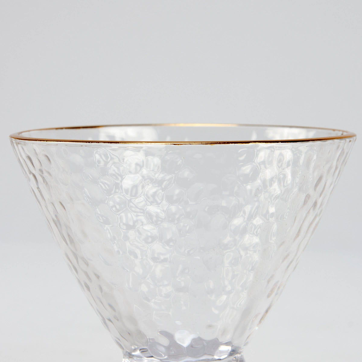 Small Gold Rim Martini Glass