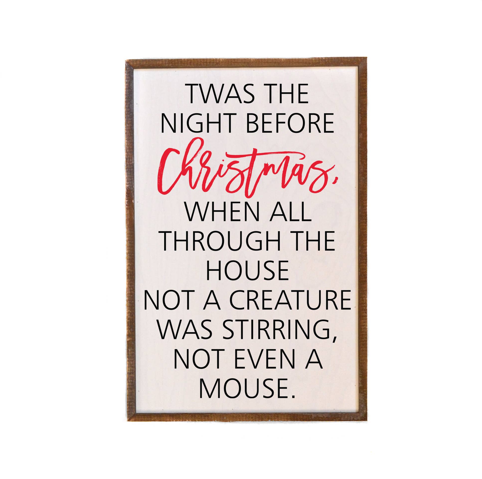 12x18 Twas The Night Before Christmas Wood Sign