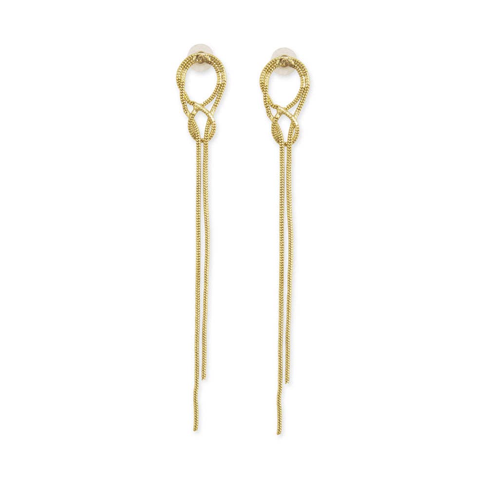 Interwoven Knots Strand Earrings Myra Bag