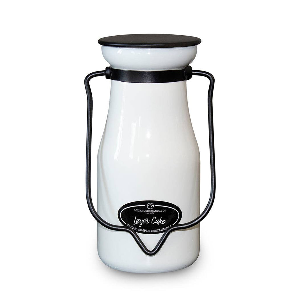 8 oz Milkbottle Candle: Layer Cake