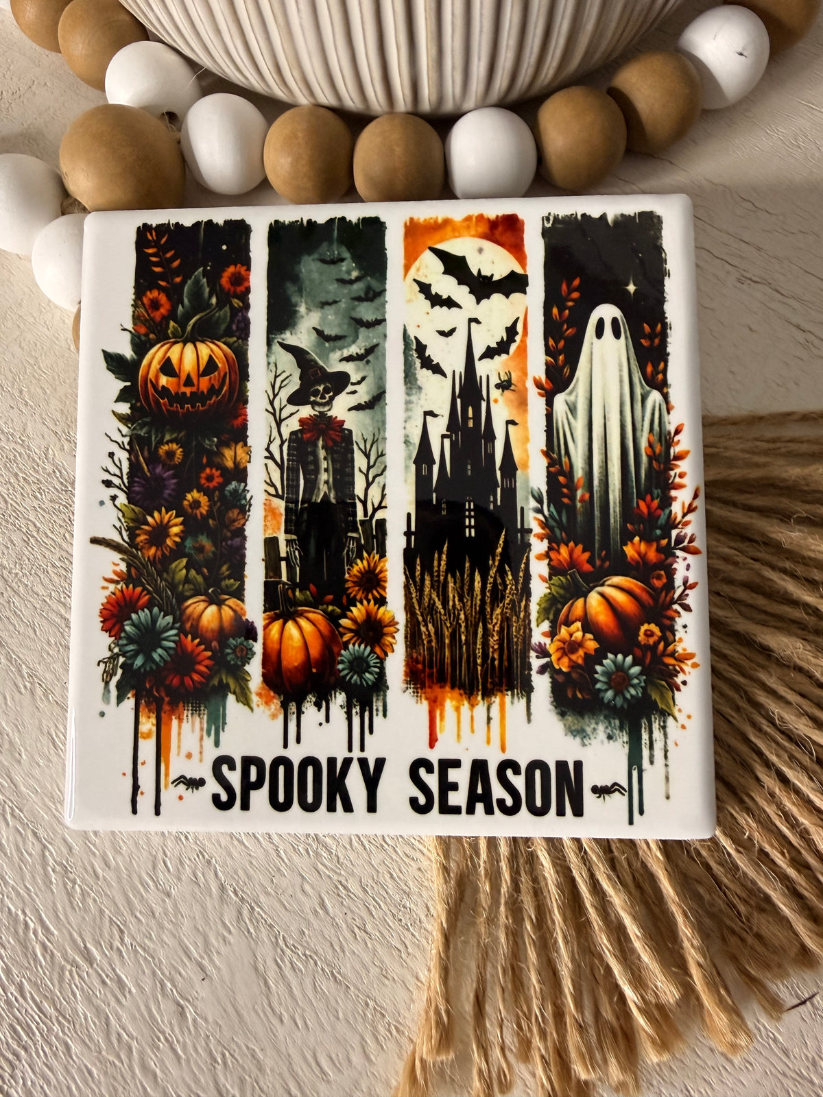 Spooky Season Ceramic Coaster