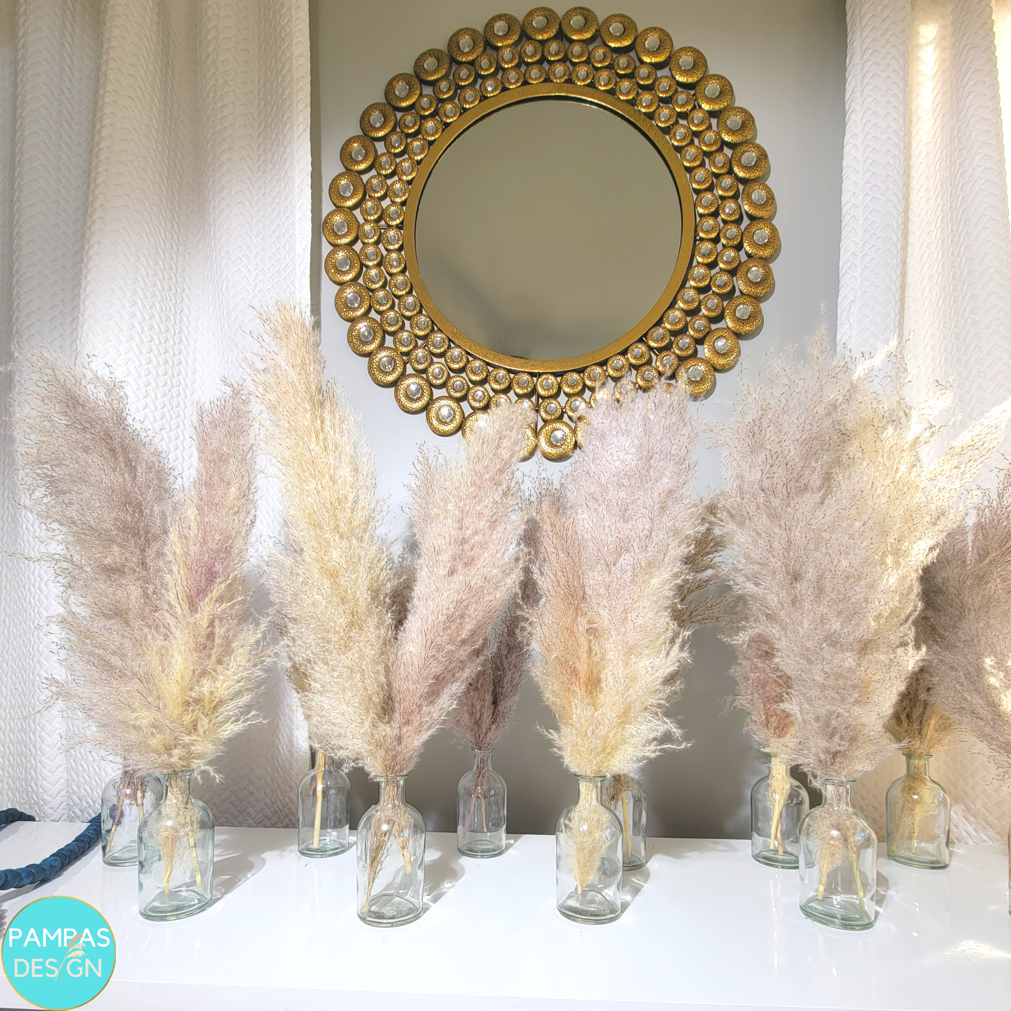 Pampas Grass Centerpieces including Vase