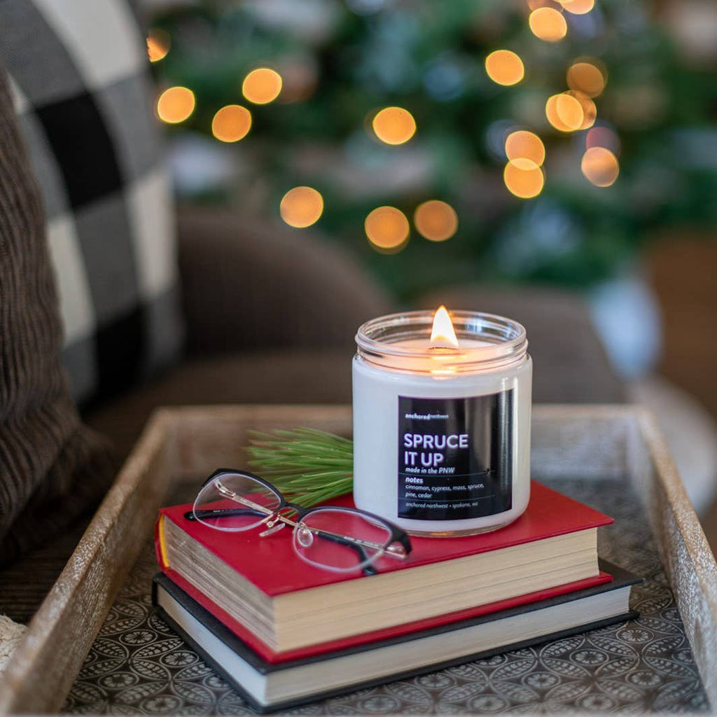 Apples & Maple Bourbon Large Wood Wick Soy Candle