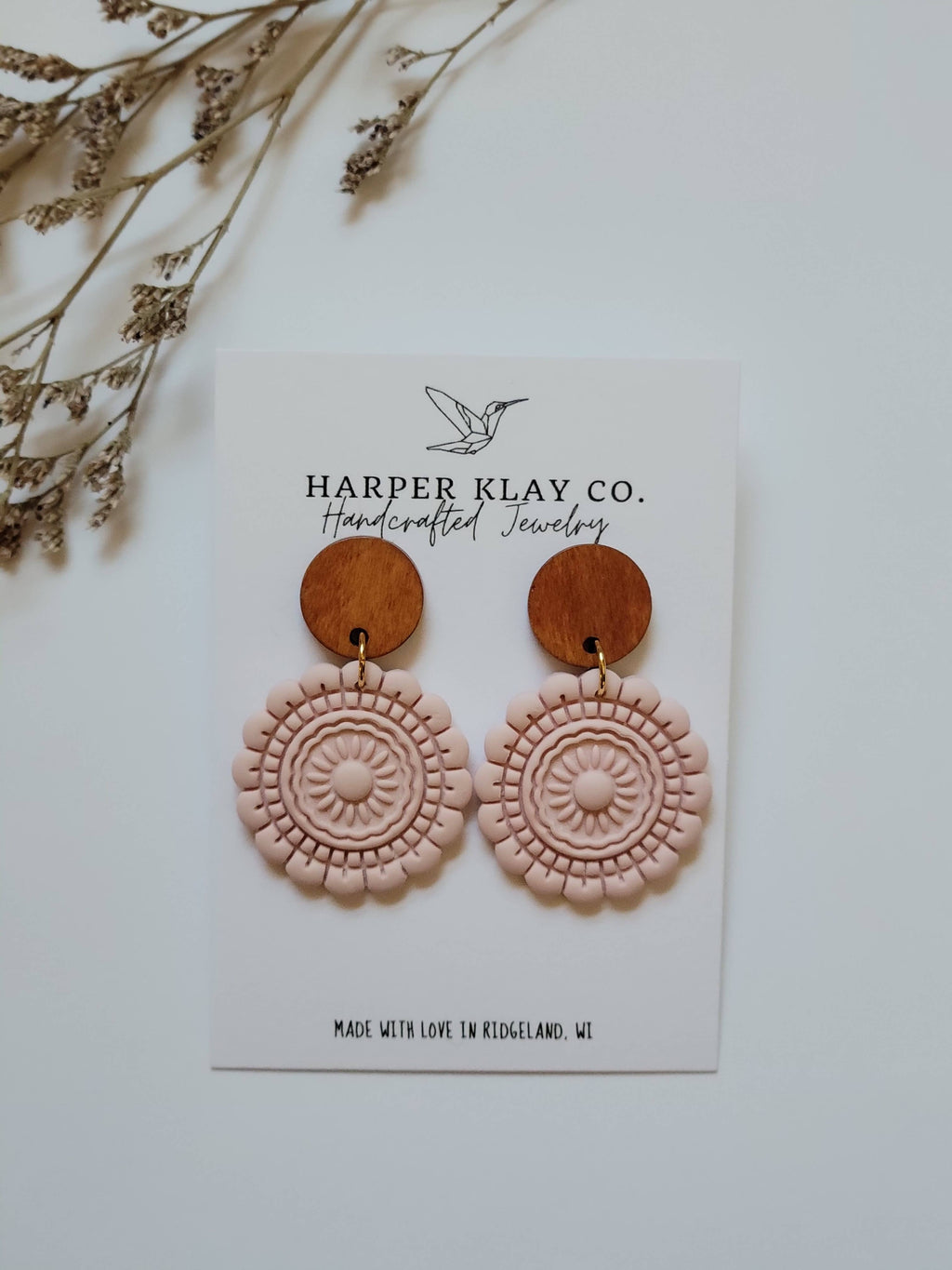 The Mandala Set- Polymer Clay Dangle Earrings