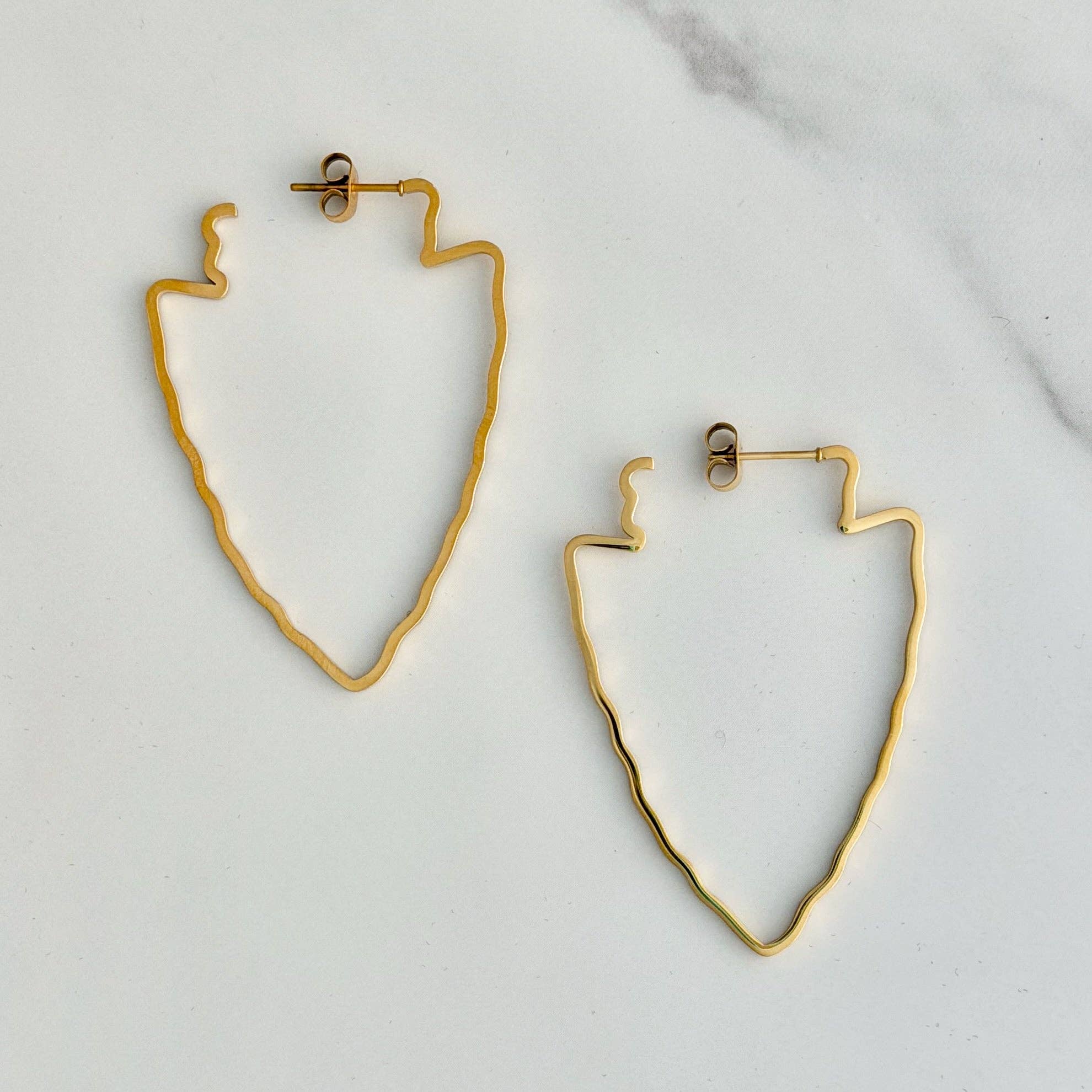 Arrowhead Hoop Earrings