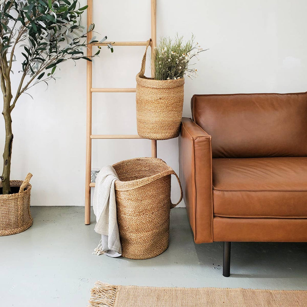 Handwoven Wicker Storage • Kata Wall Hanging Basket