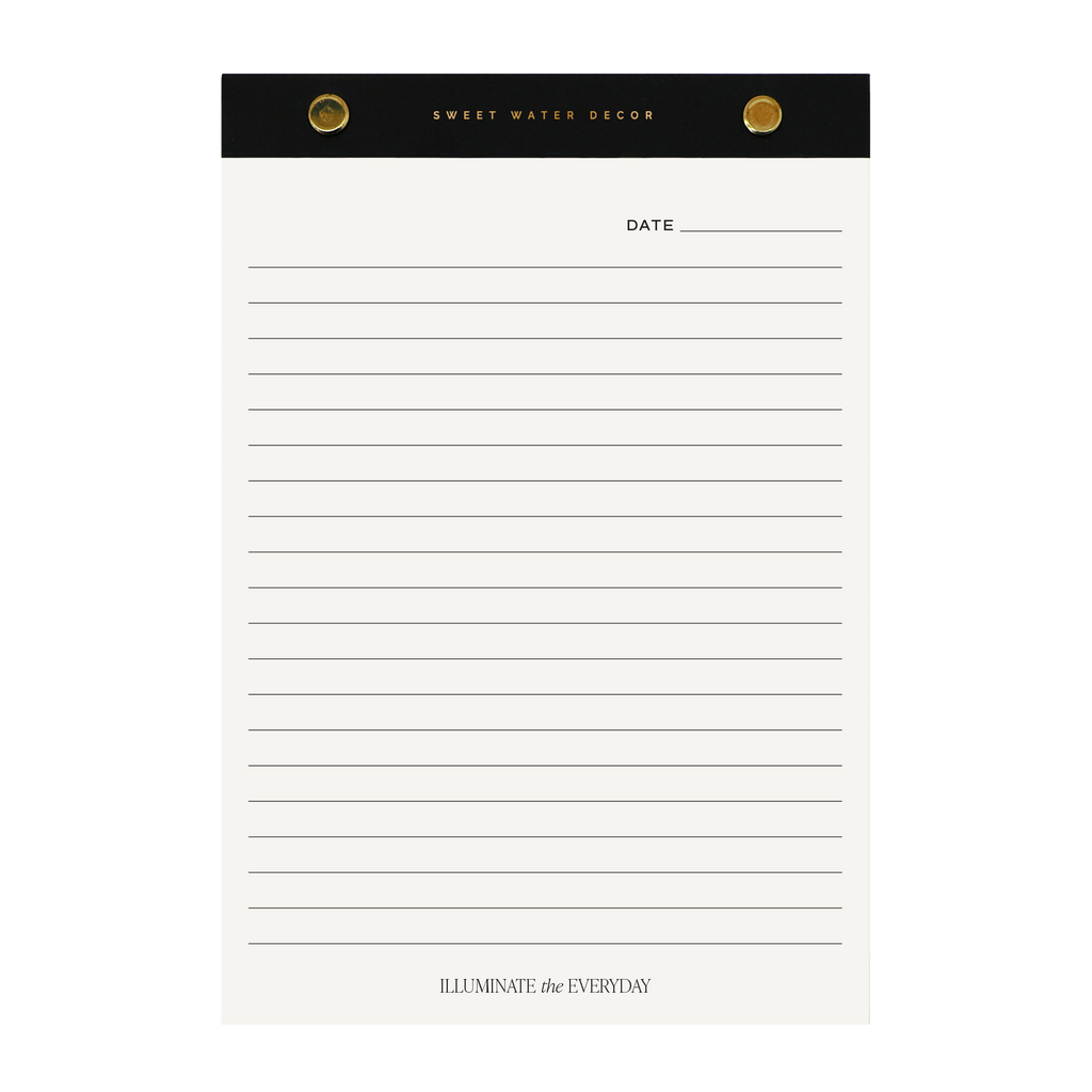 Gold Rivet Basic Notepad - Stationery & Gifts