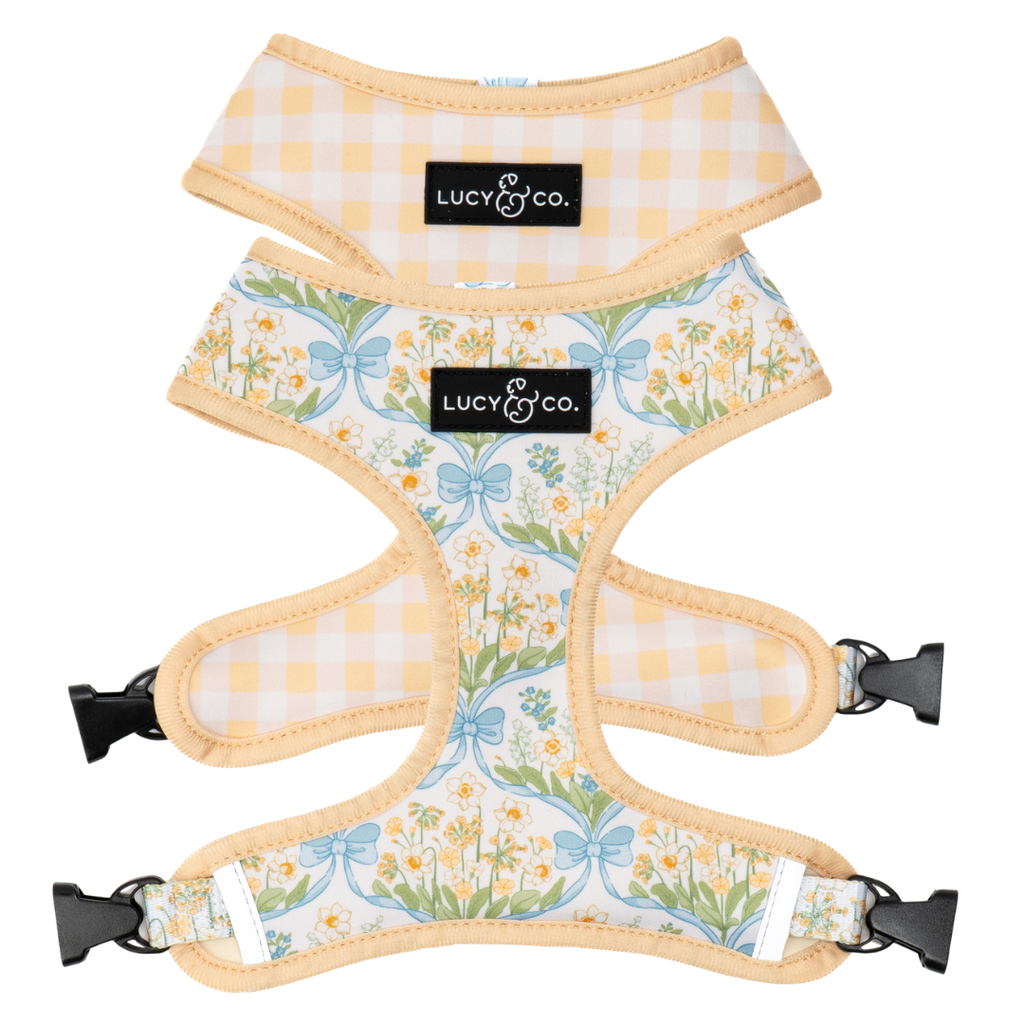 Sunshine and Daffodils Reversible Dog Harness