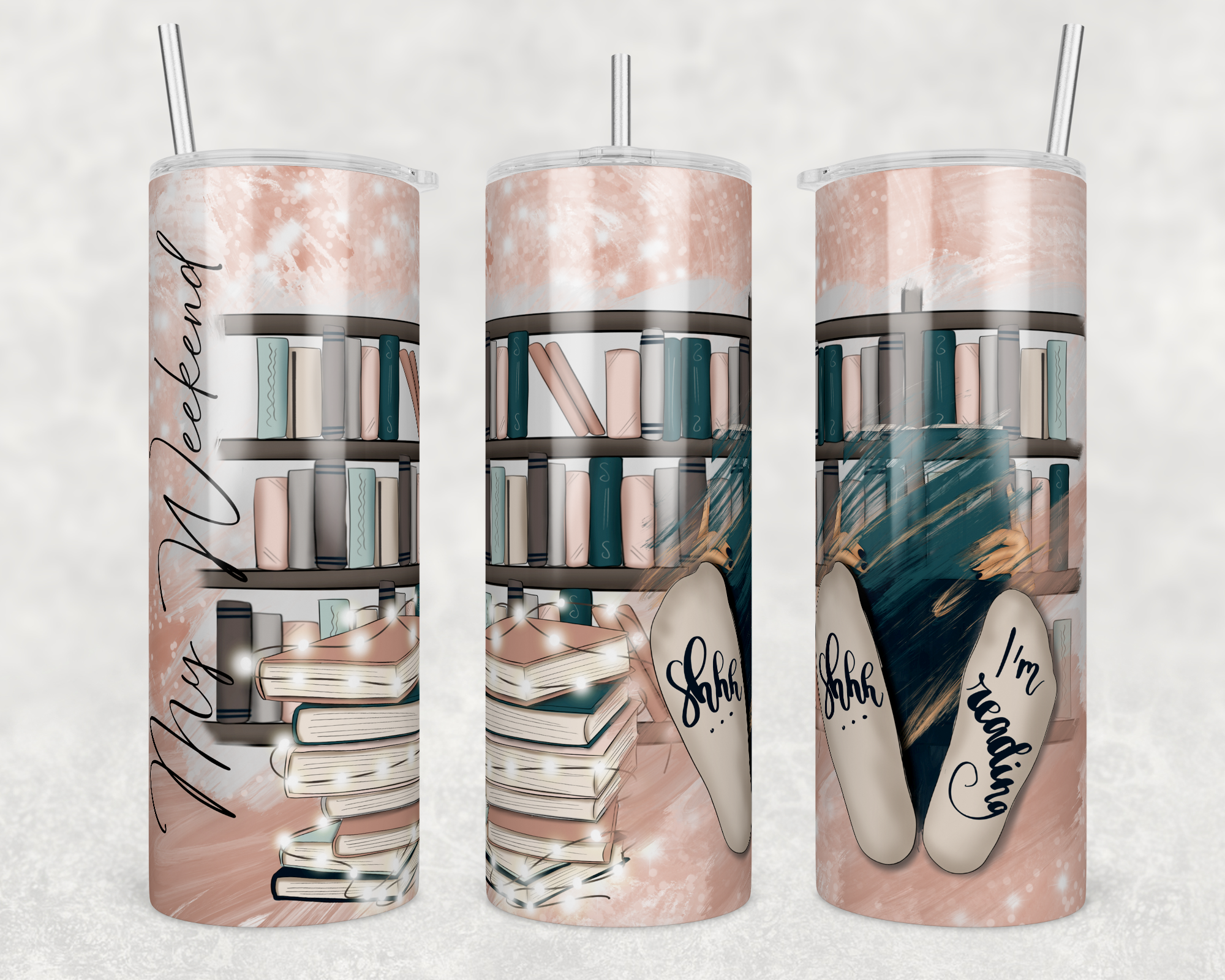 Shhh...I'm Reading 20oz Skinny Tumbler