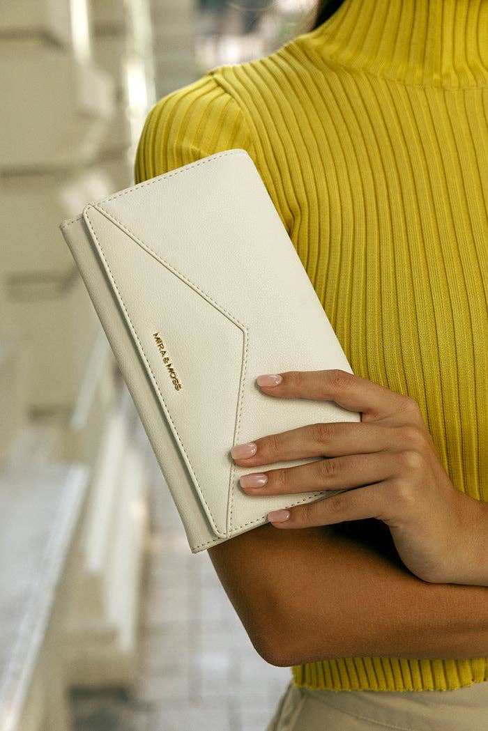 Mira & Moss Napa Long Wallet - Ivory