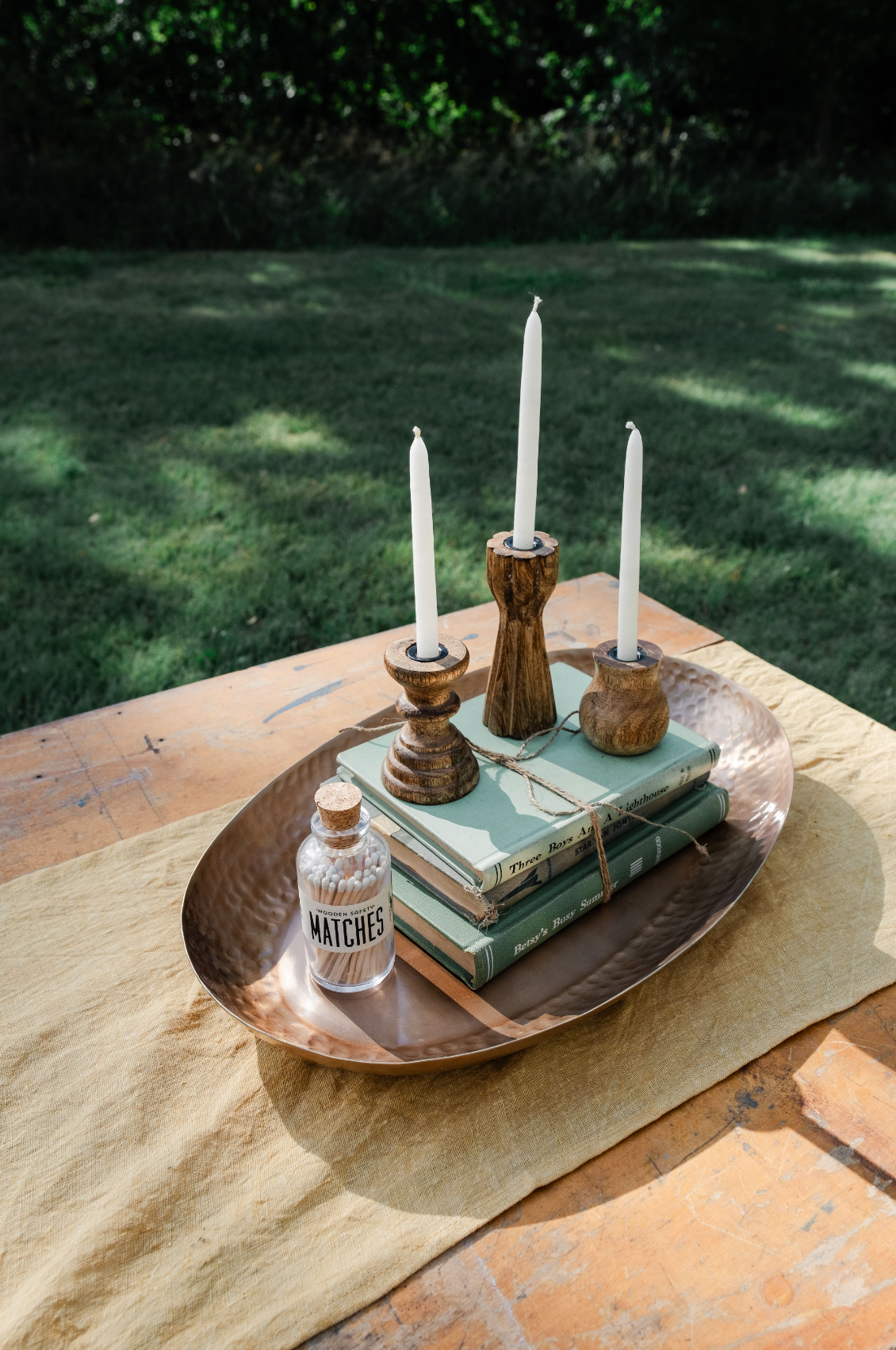 Dual Skinny & Standard Taper Candle Holders. Set of 3