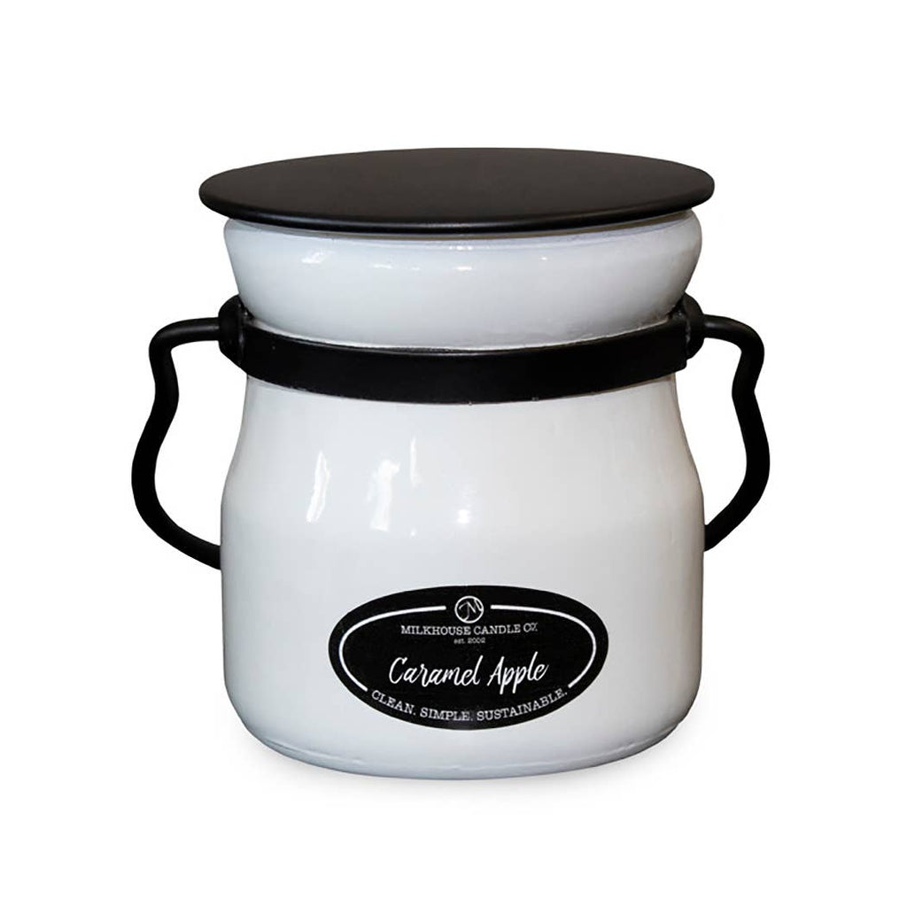 5 oz Cream Jar Candle: Caramel Apple