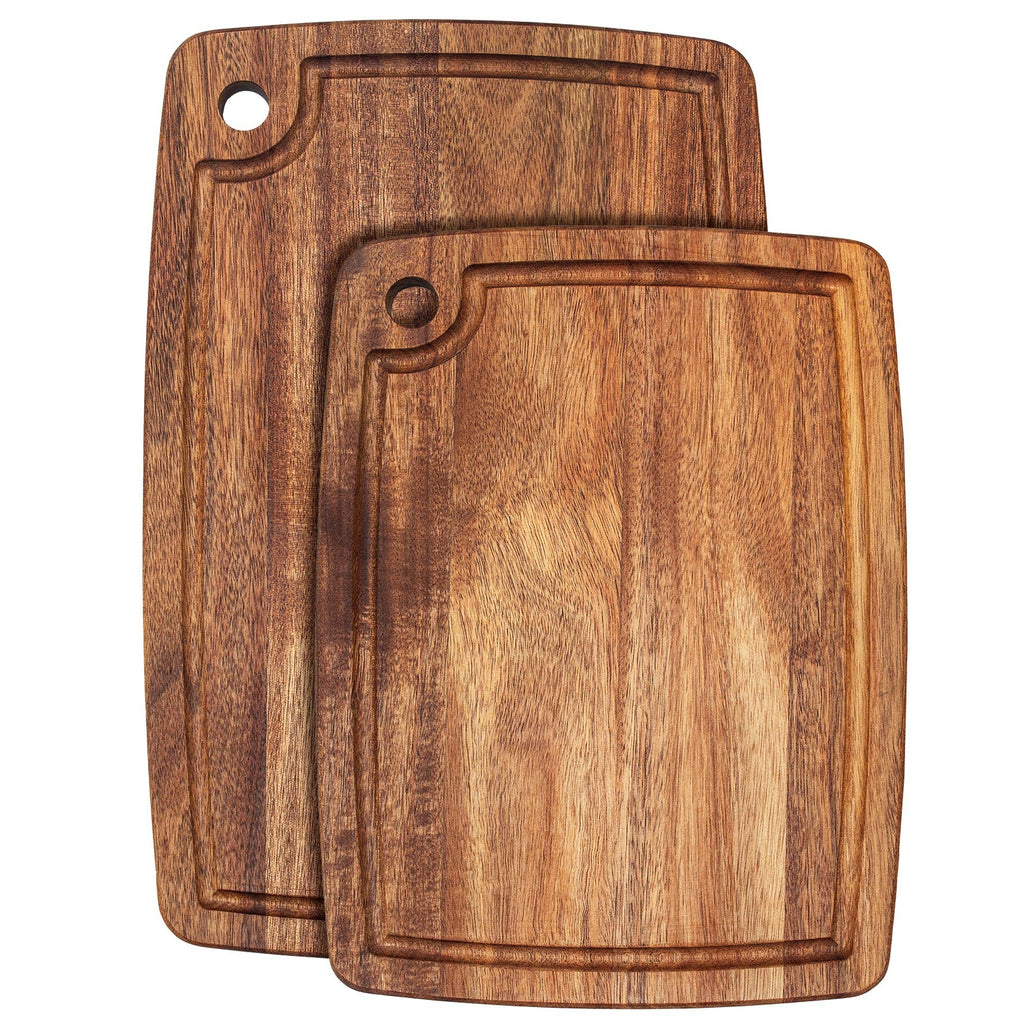TB Home® 2-Piece Acacia Wood Cutting Board Set