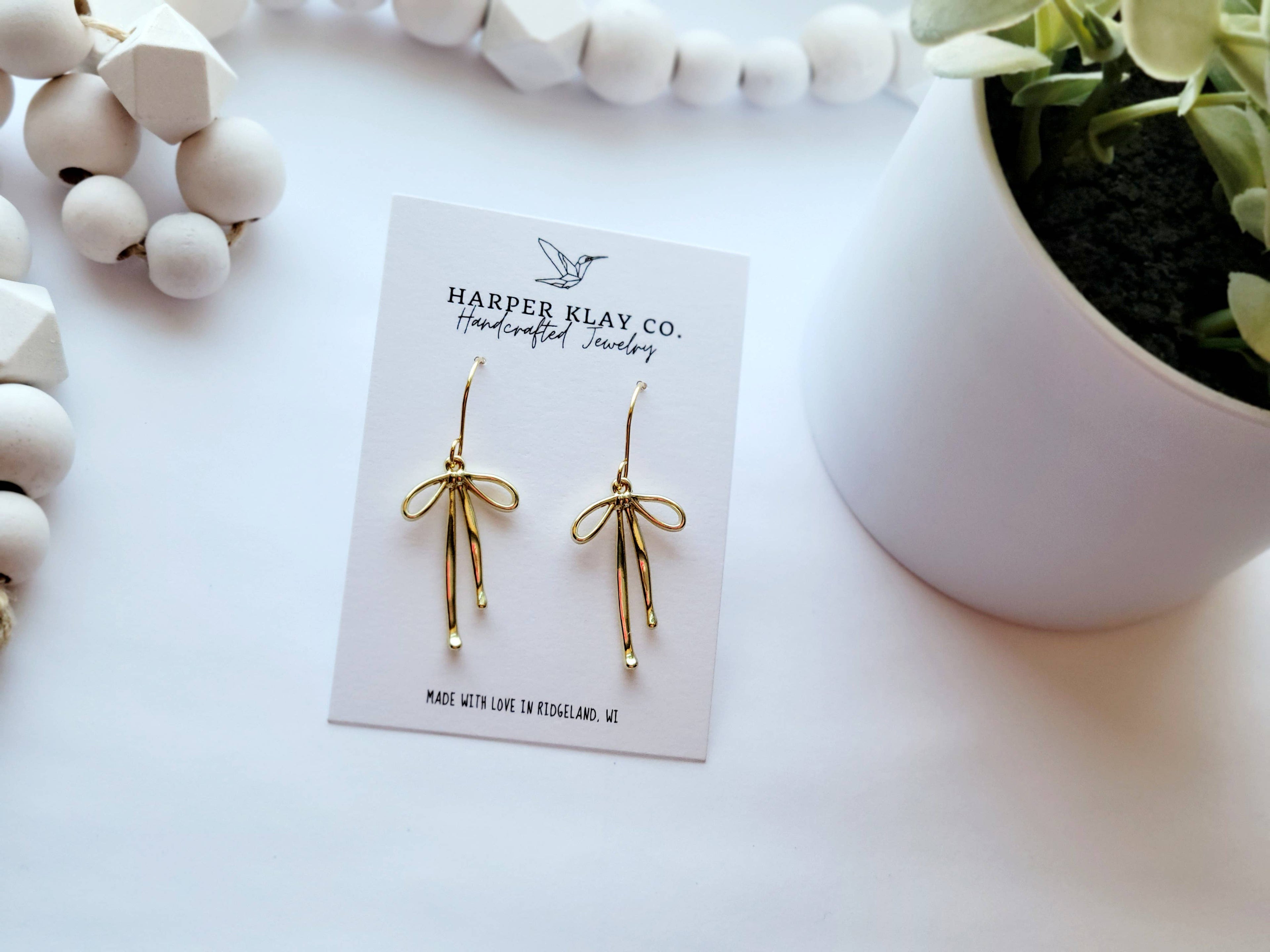 The Bow Dangles Earrings