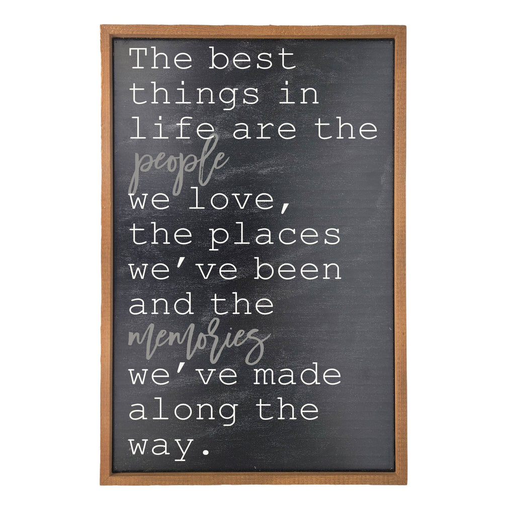 The Best Things In Life Rustic Wall Art Wood Sign - Home Decor