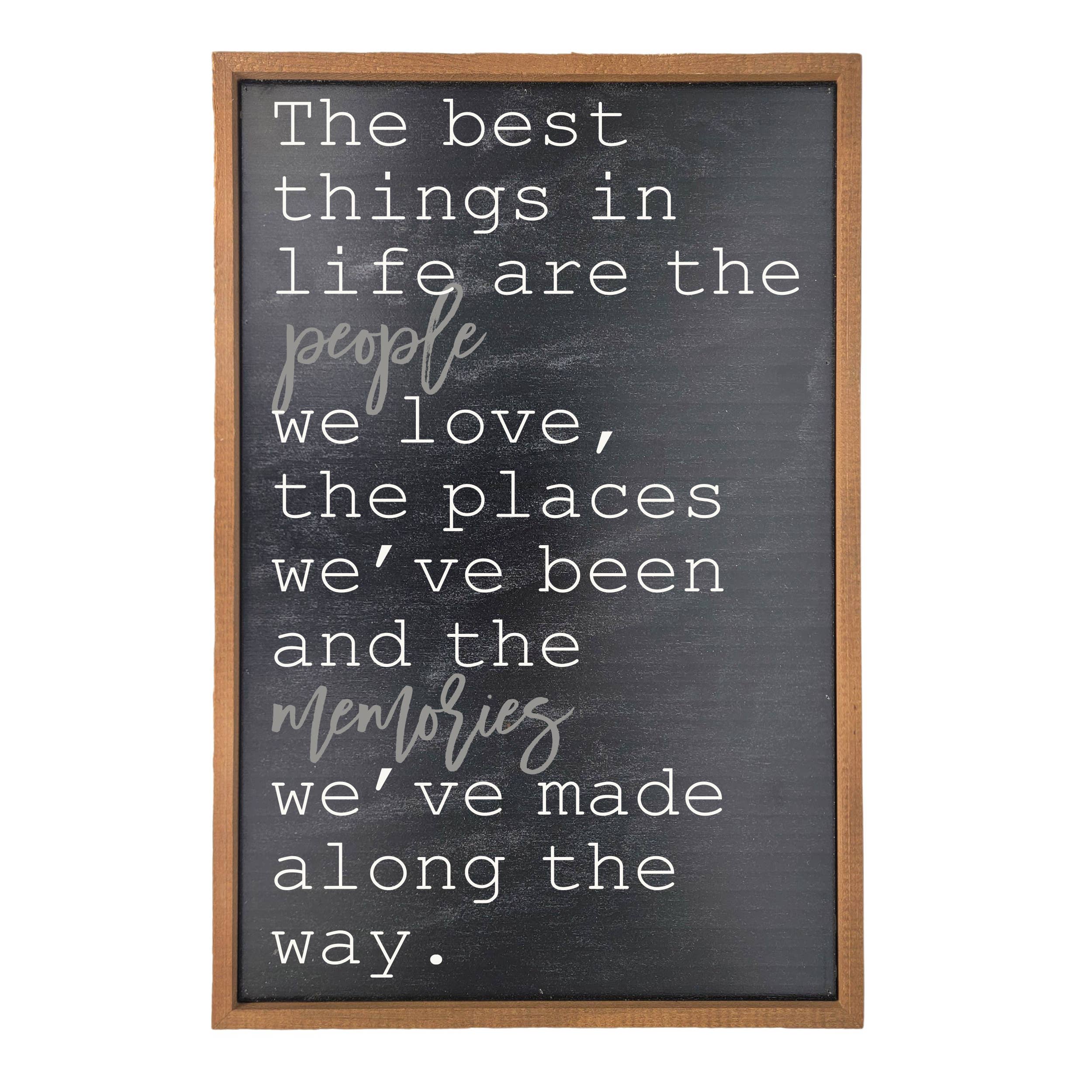 The Best Things In Life Rustic Wall Art Wood Sign - Home Decor