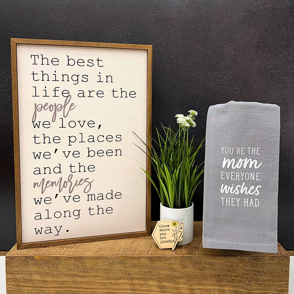 The Best Things In Life Rustic Wall Art Wood Sign - Home Decor
