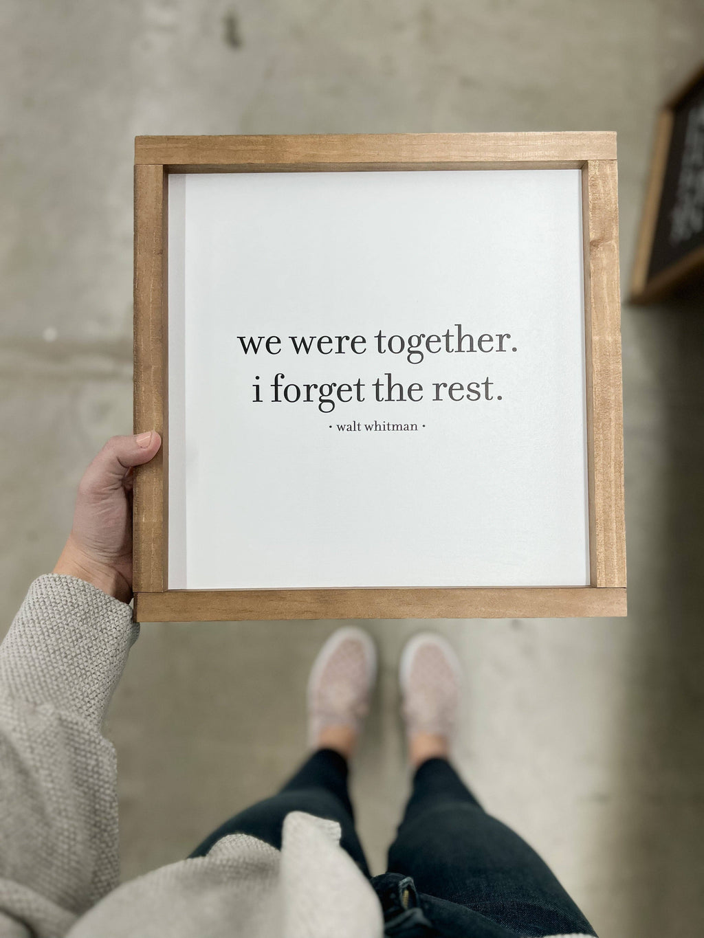 We Were Together I Forget the Rest | Walt Whitman Decor Art