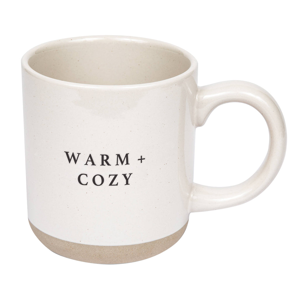 Warm & Cozy Stoneware Coffee Mug - Fall Decor & Gifts