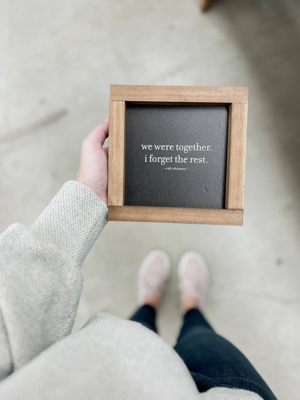 We Were Together I Forget the Rest | Walt Whitman Decor Art