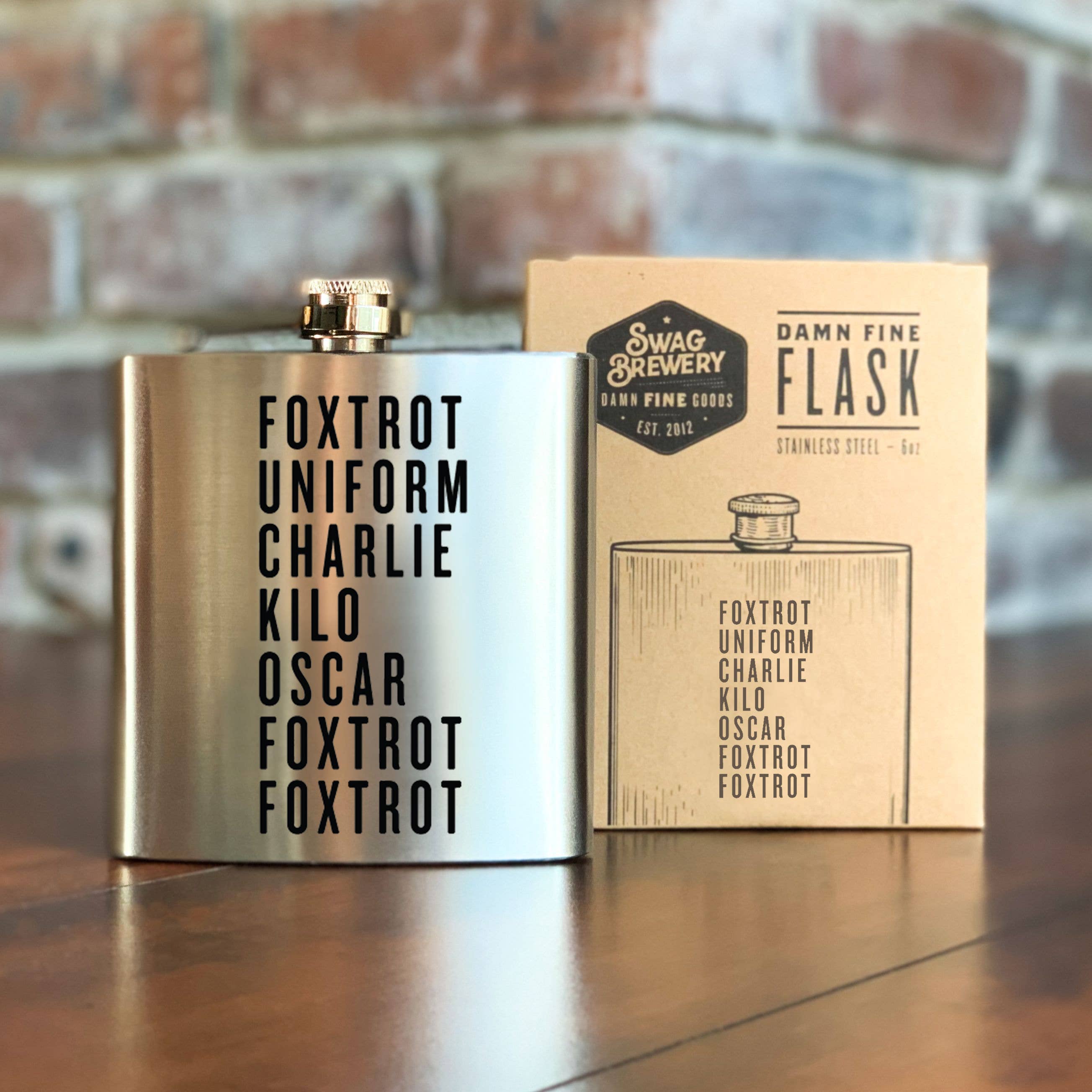 Foxtrot Uniform Charlie Kilo Oscar Foxtrot Foxtrot Flask
