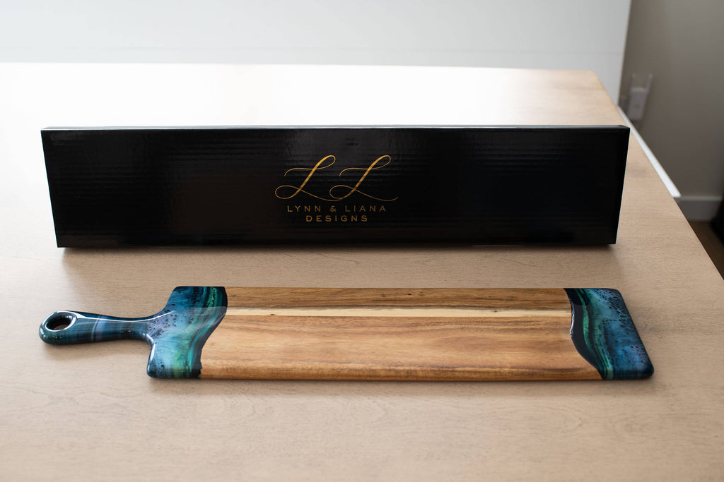 Resin Cheese/Charcuterie Board - Baguette 5"x24"