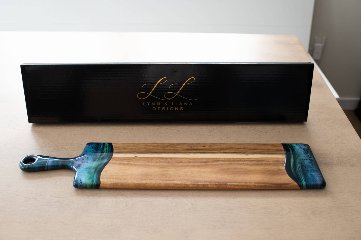 Resin Cheese/Charcuterie Board - Baguette 5"x24"