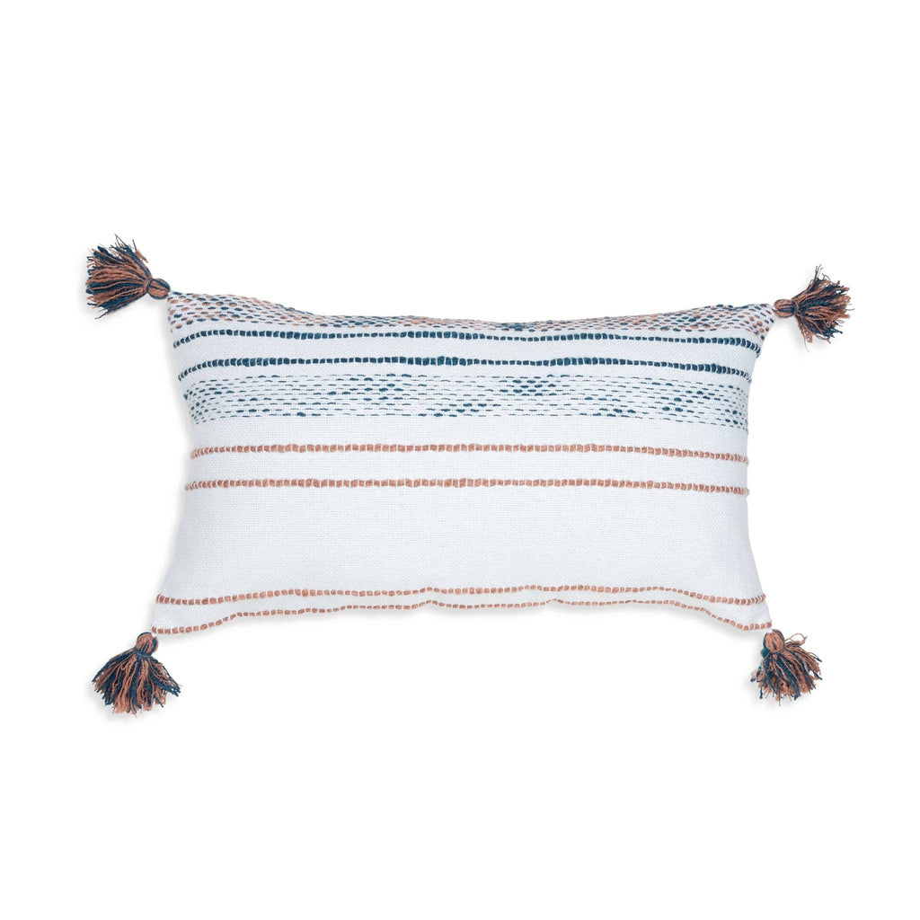 Tylanne 12X22" Handwoven Recycled Outdoor Throw Pillow