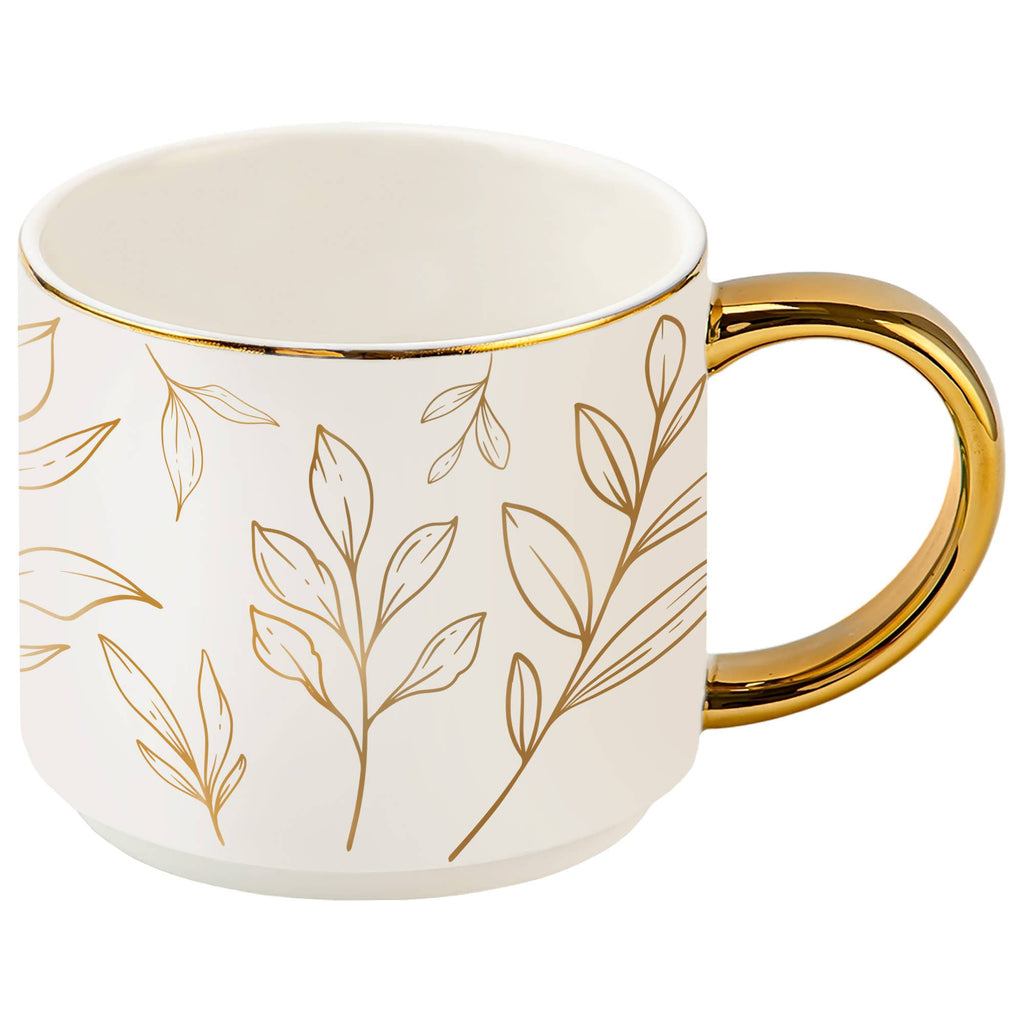 Gold Leaves Coffee Mug