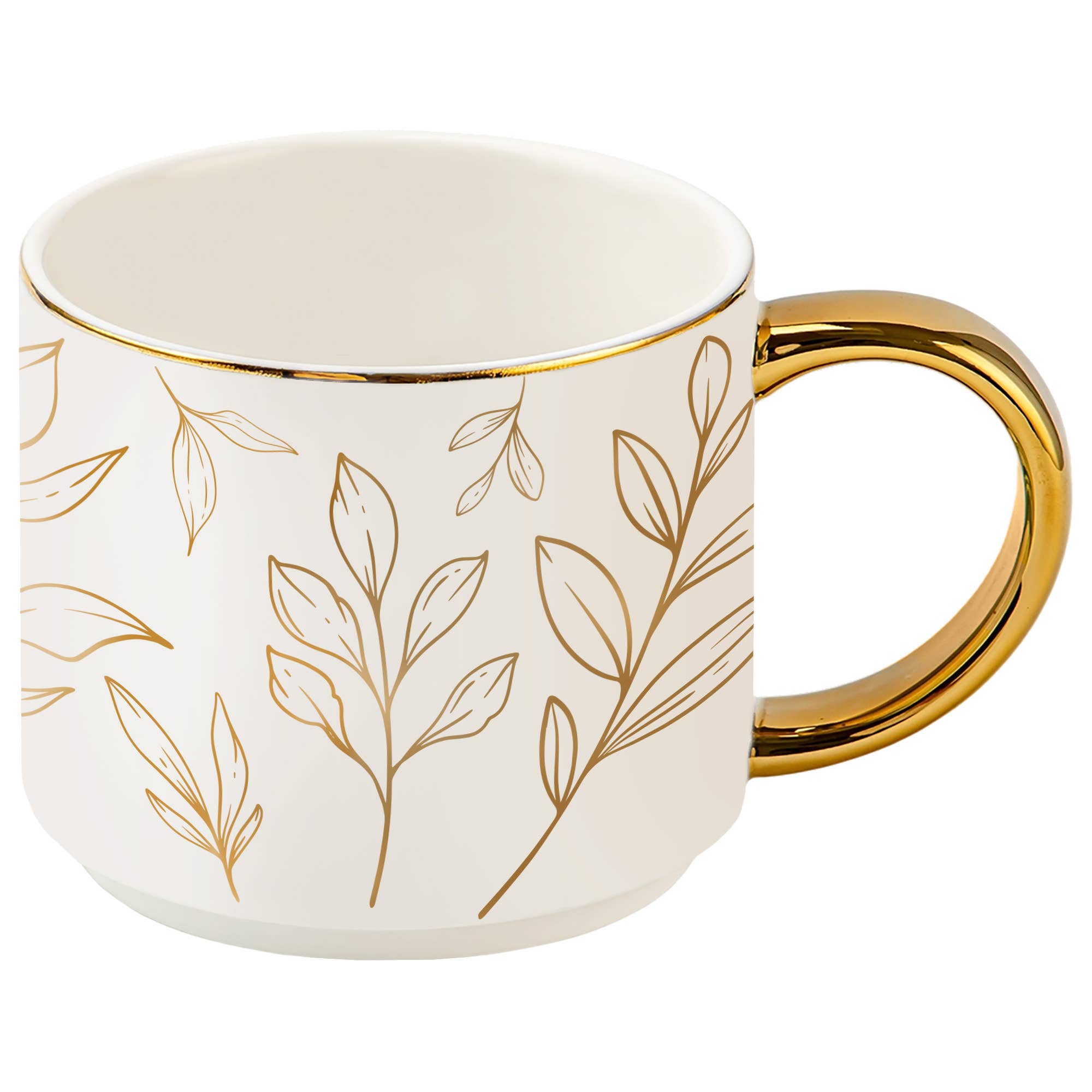 Gold Leaves Coffee Mug