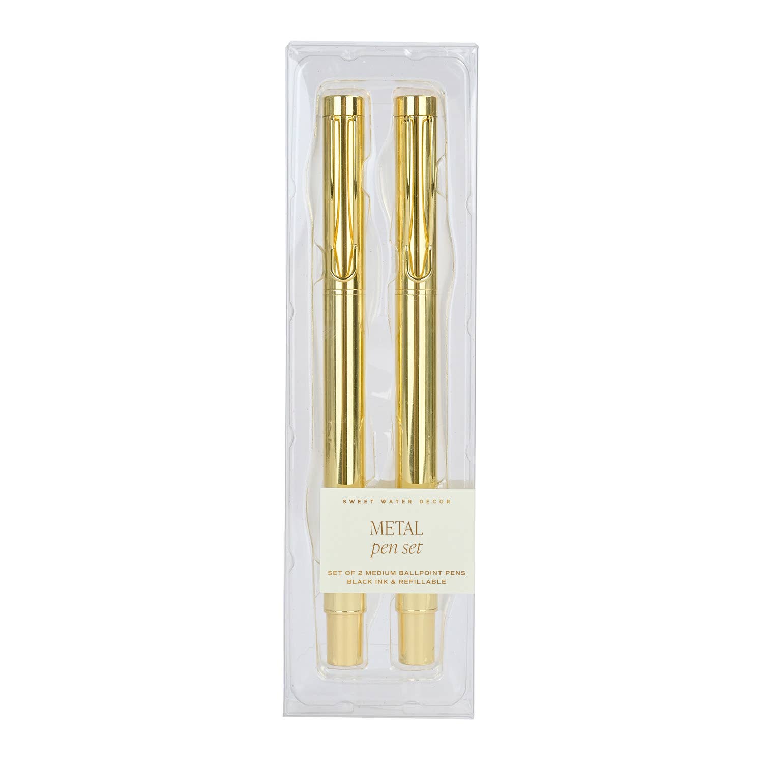Gold Metal Pen Set - Stationery, Home Decor, & Gifts